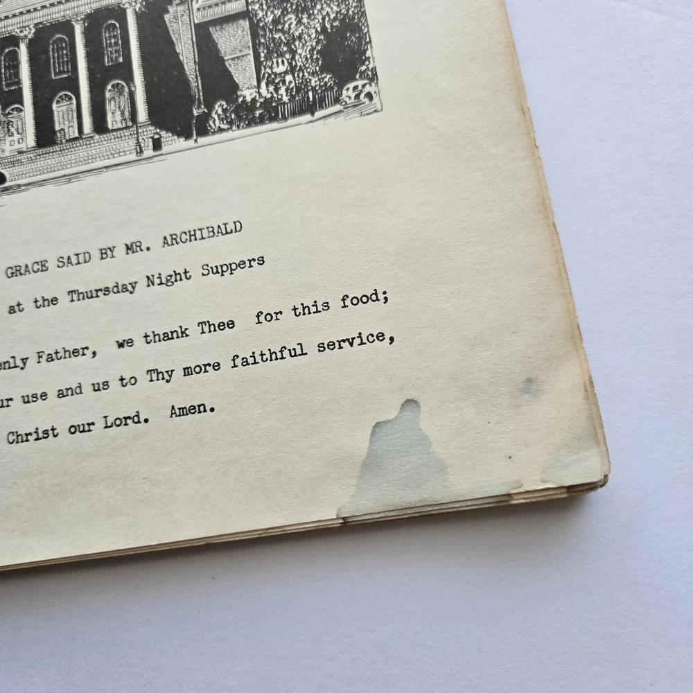 Till We Eat Again Cookbook South Congregational Church Gauze Girls Hartford CT